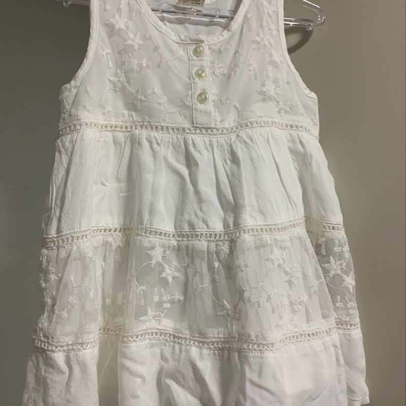 Vestido branco 2024 infantil renner