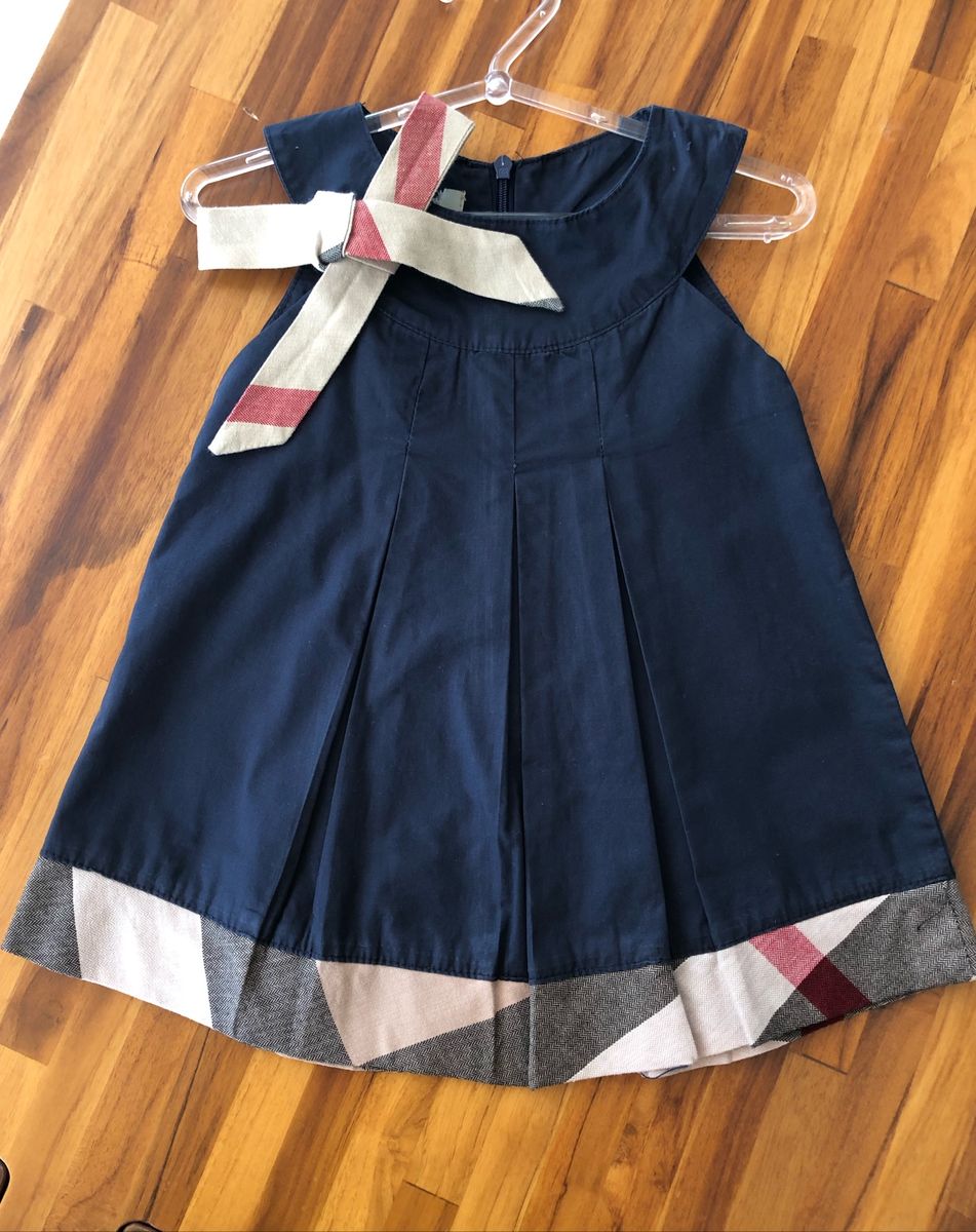 vestido infantil burberry