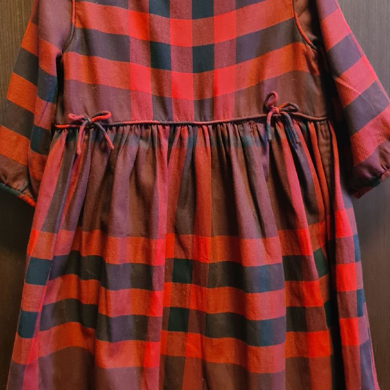 Vestido xadrez burberry clearance infantil