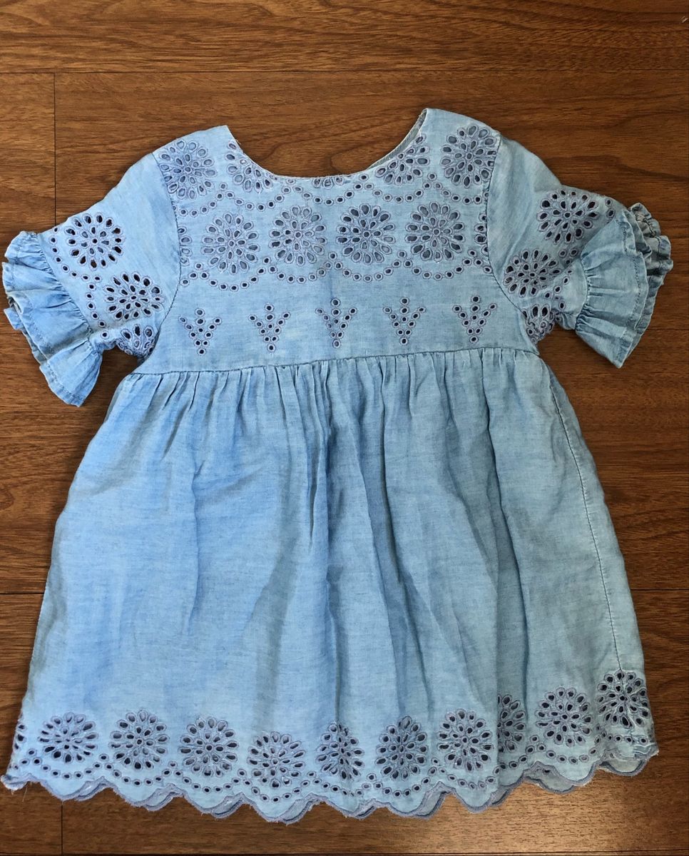 vestido de cambraia infantil