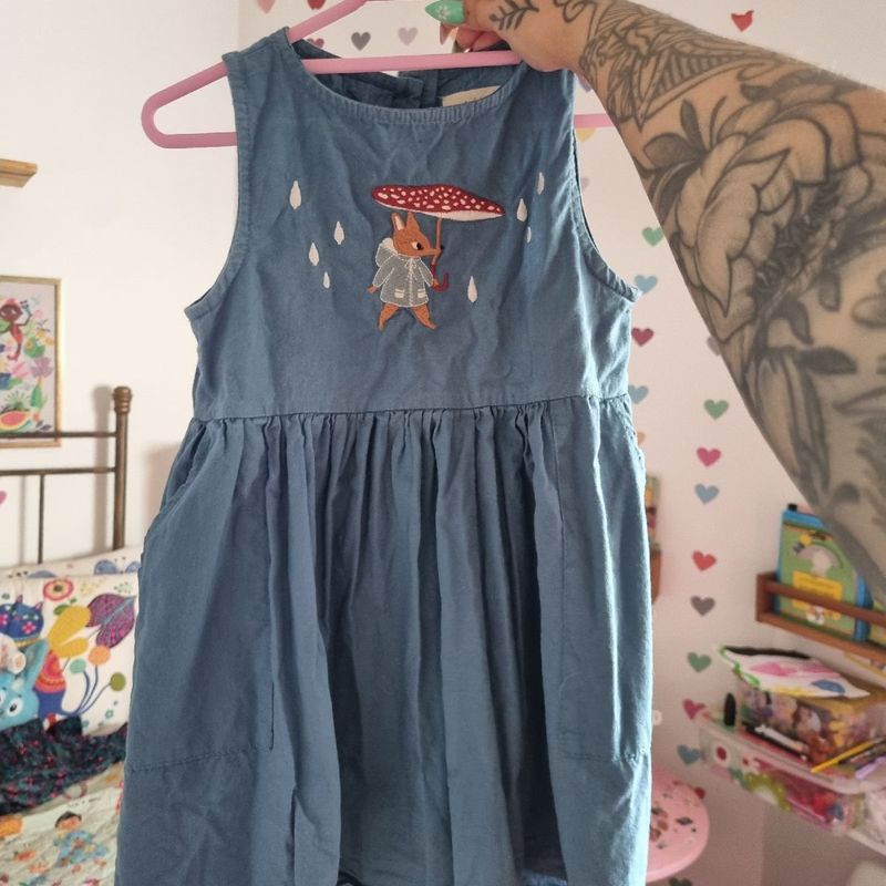 Vestido Infantil Cogumelo - The Mini Forest (4-5 Anos) | Roupa Infantil  para Menina The Mini Forest Usado 86100196