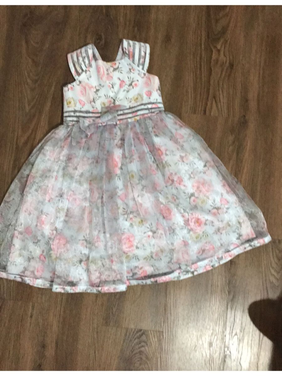 vestido organza infantil