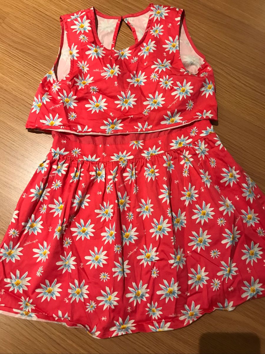 vestidos infantil de tecido florido