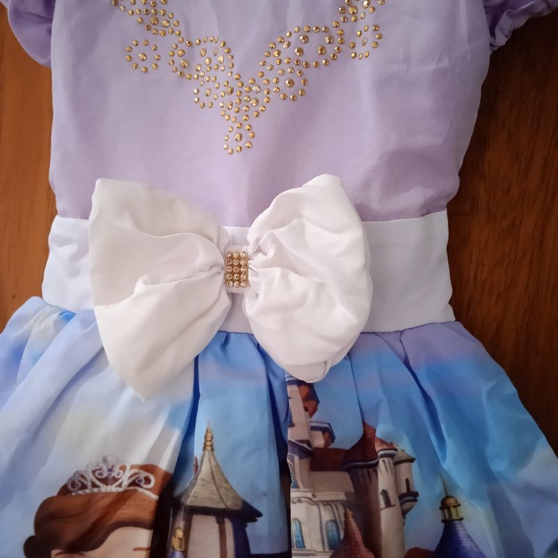 Vestido para aniversário da best sale princesa sofia