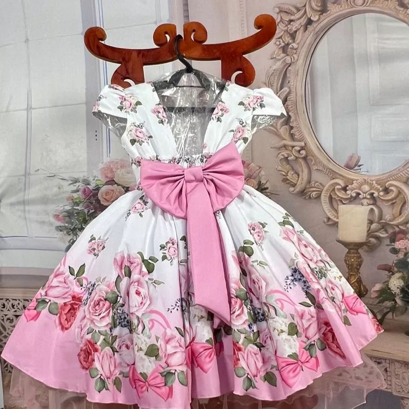 Vestido infantil para store casamento a tarde