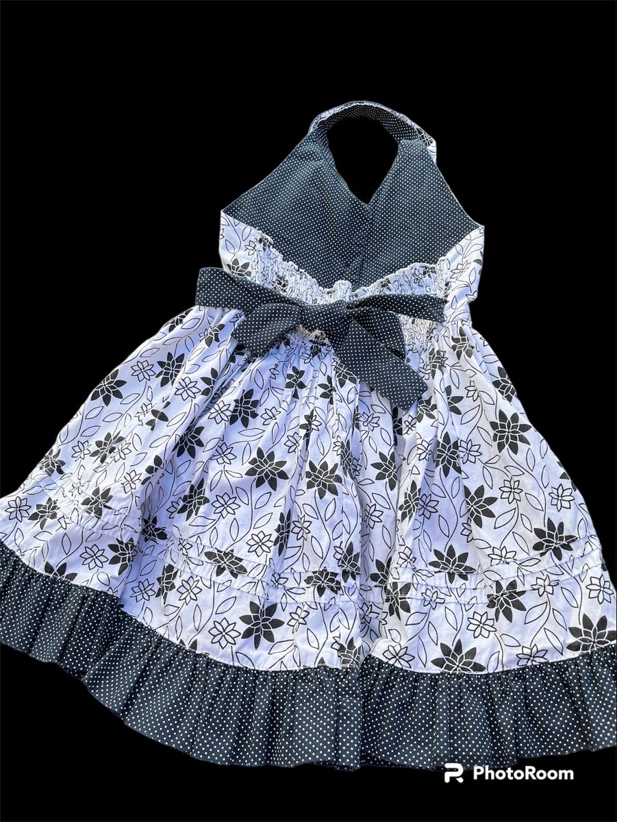 Vestido infantil best sale frente unica