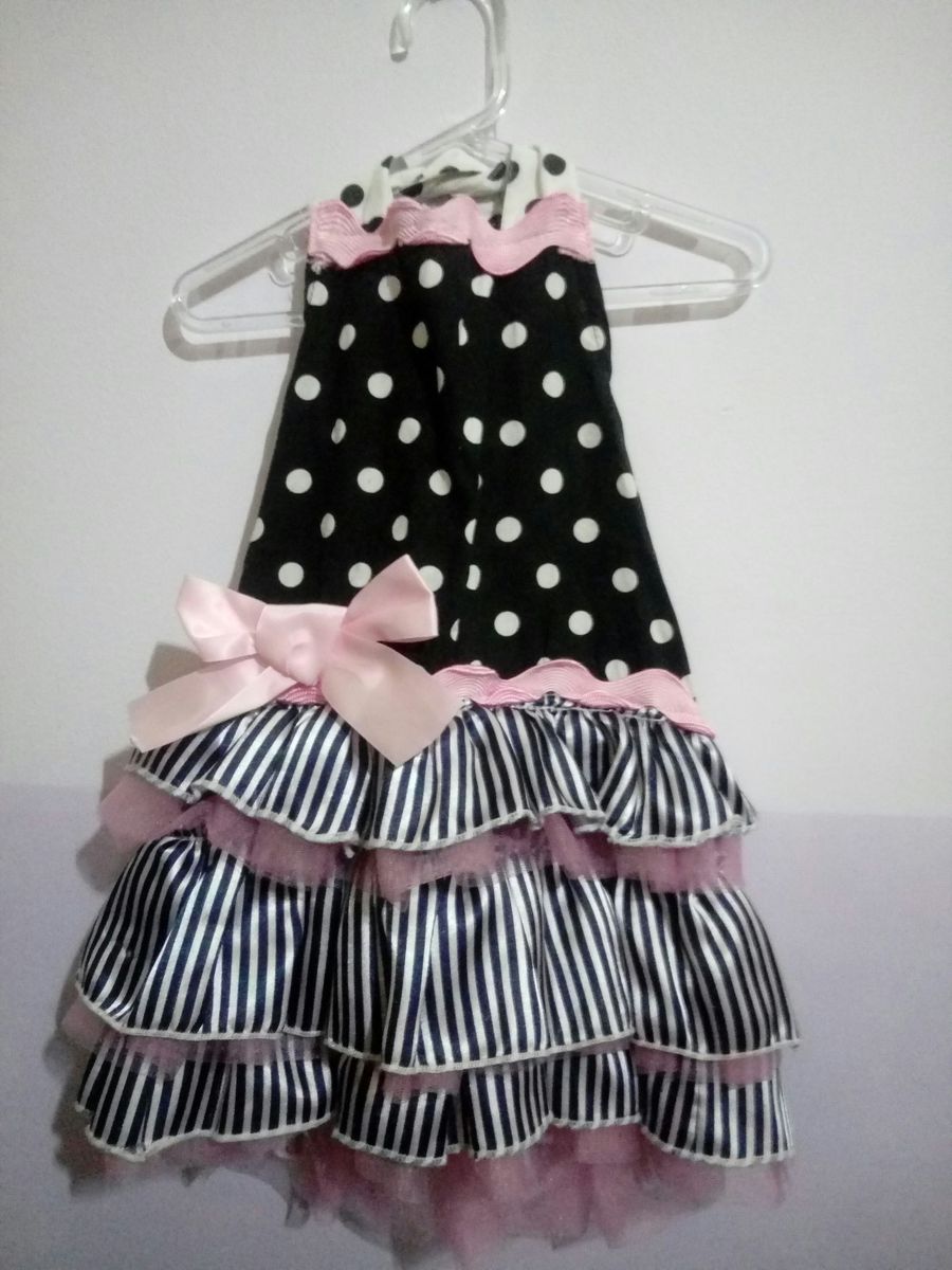 vestido infantil frente unica