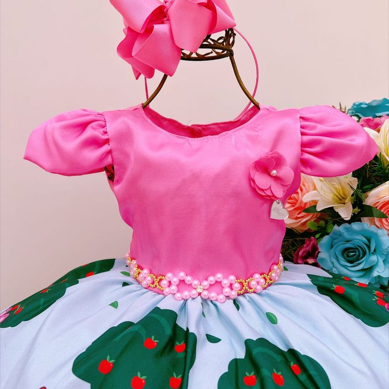 Vestido Infantil meninas Barbie rosa aniversário temático - LUXO KIDS -  Vestido Infantil - Magazine Luiza