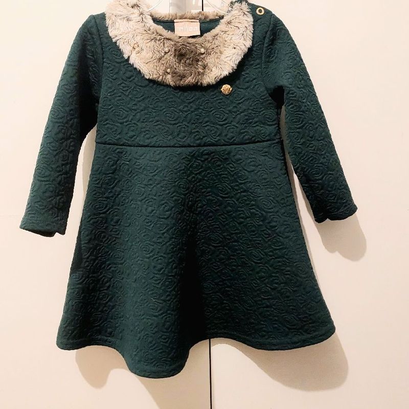 Vestido infantil 2024 para inverno