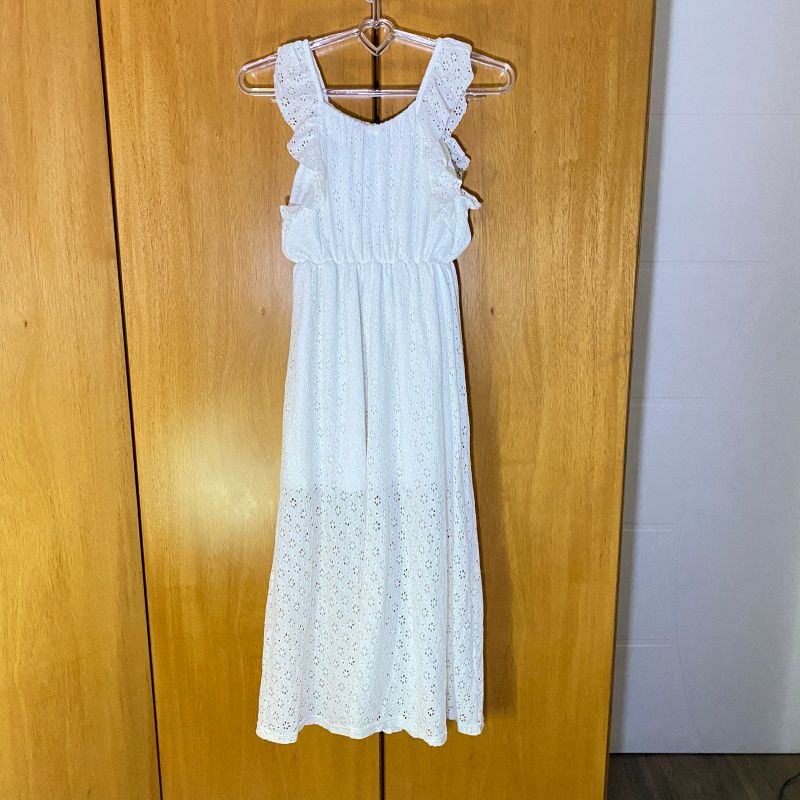 Vestido infantil best sale longo branco