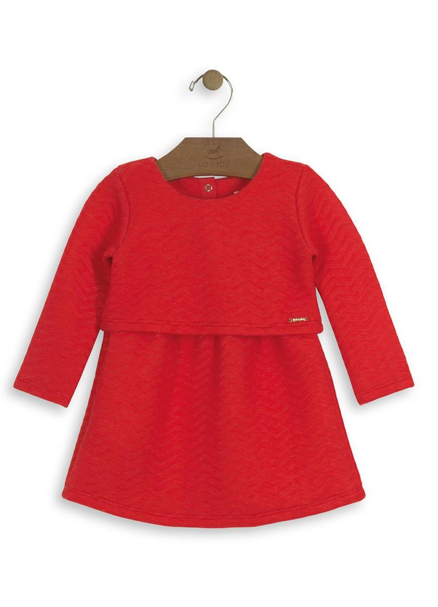 Vestido de Bebê Casual Vermelho Manga Princesa da Up Baby - Tipinhos Moda  Infantil e Juvenil