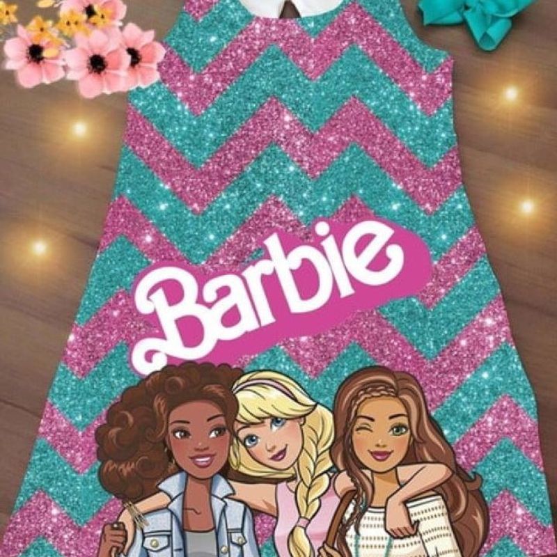 Vestido Chemise Barbie Infantil 2 Anos, Roupa Infantil para Menina Barbie  Nunca Usado 40698531