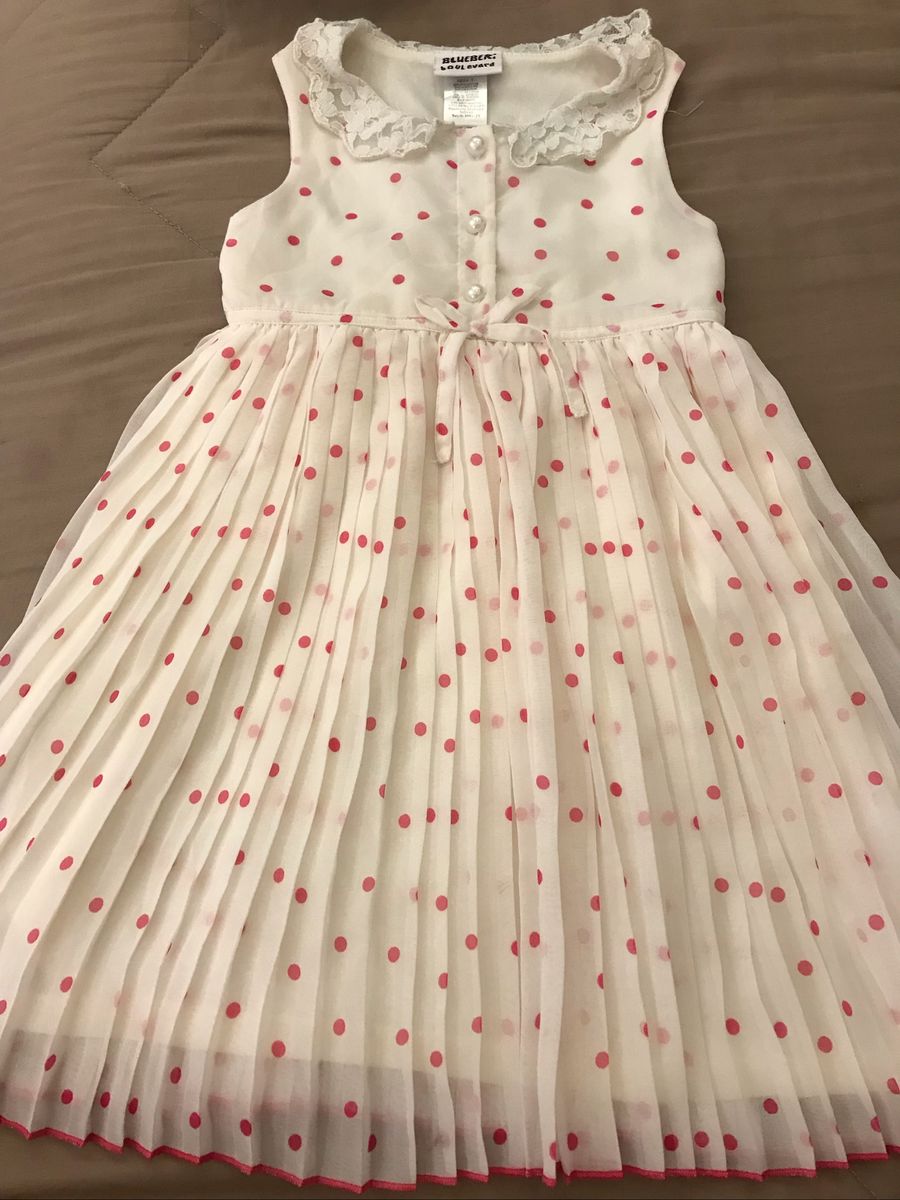 vestido infantil plissado
