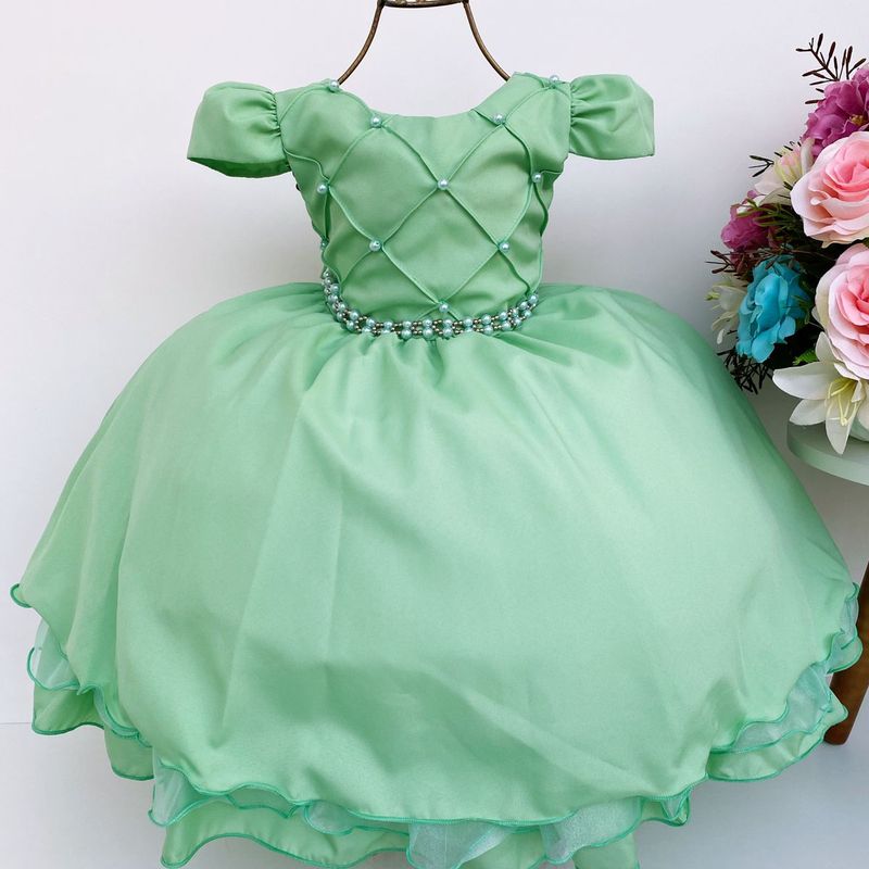 Vestido princesa best sale tiana infantil