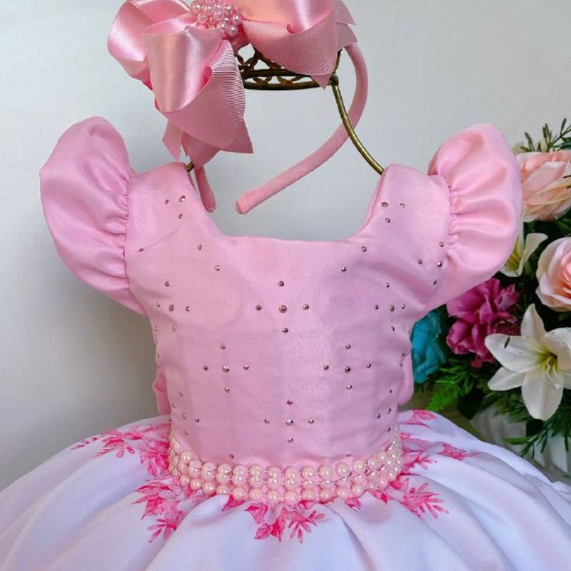 Vestido de Festa Infantil Princesas