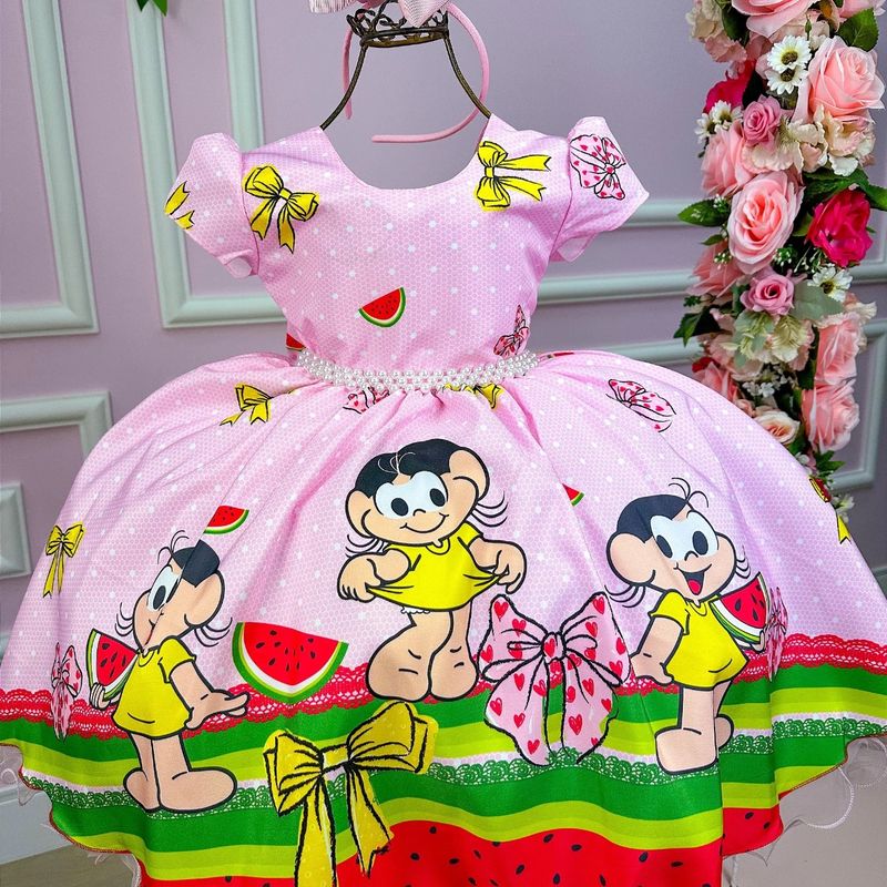 Vestidos Infantis Vestido Magali Festa Vestido Infantil Temático