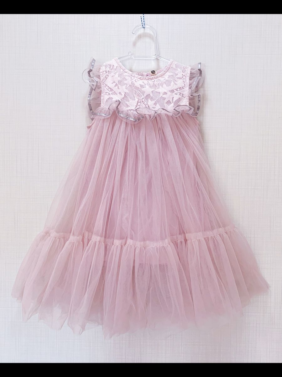 vestido infantil tule