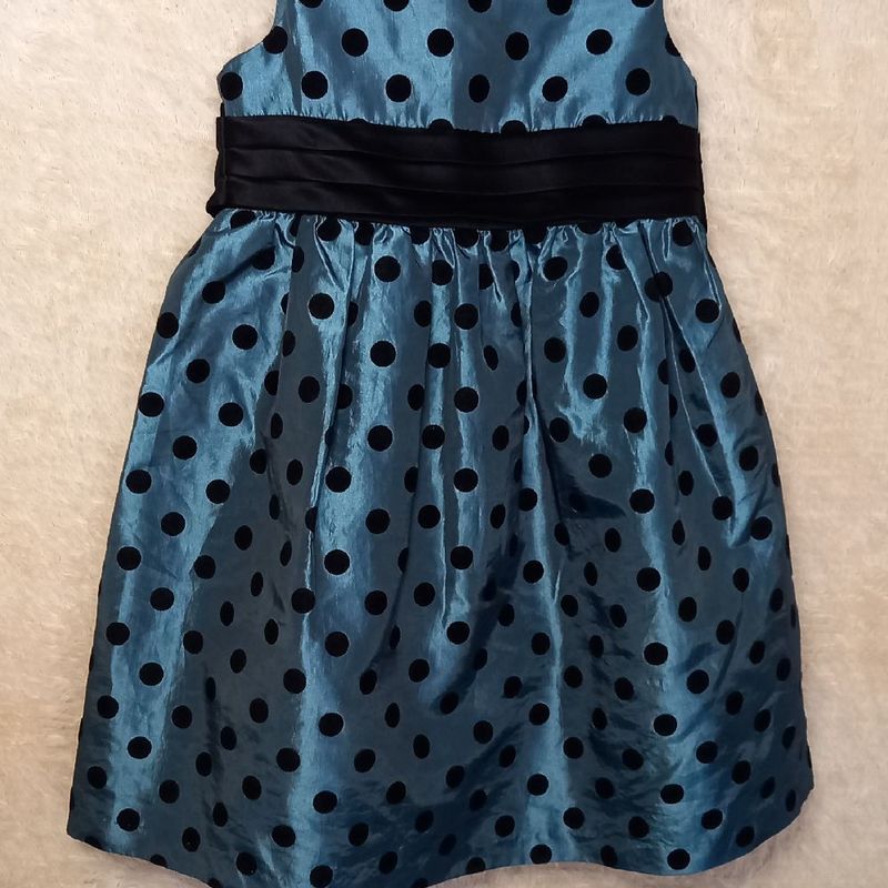 Vestido infantil store de bolas pretas