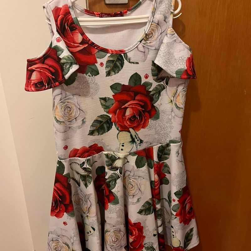 Vestido Infantil Vestido Baby Alive Roupa Infantil para Menina Gabriela  Aquarela Usado 94465084 enjoei