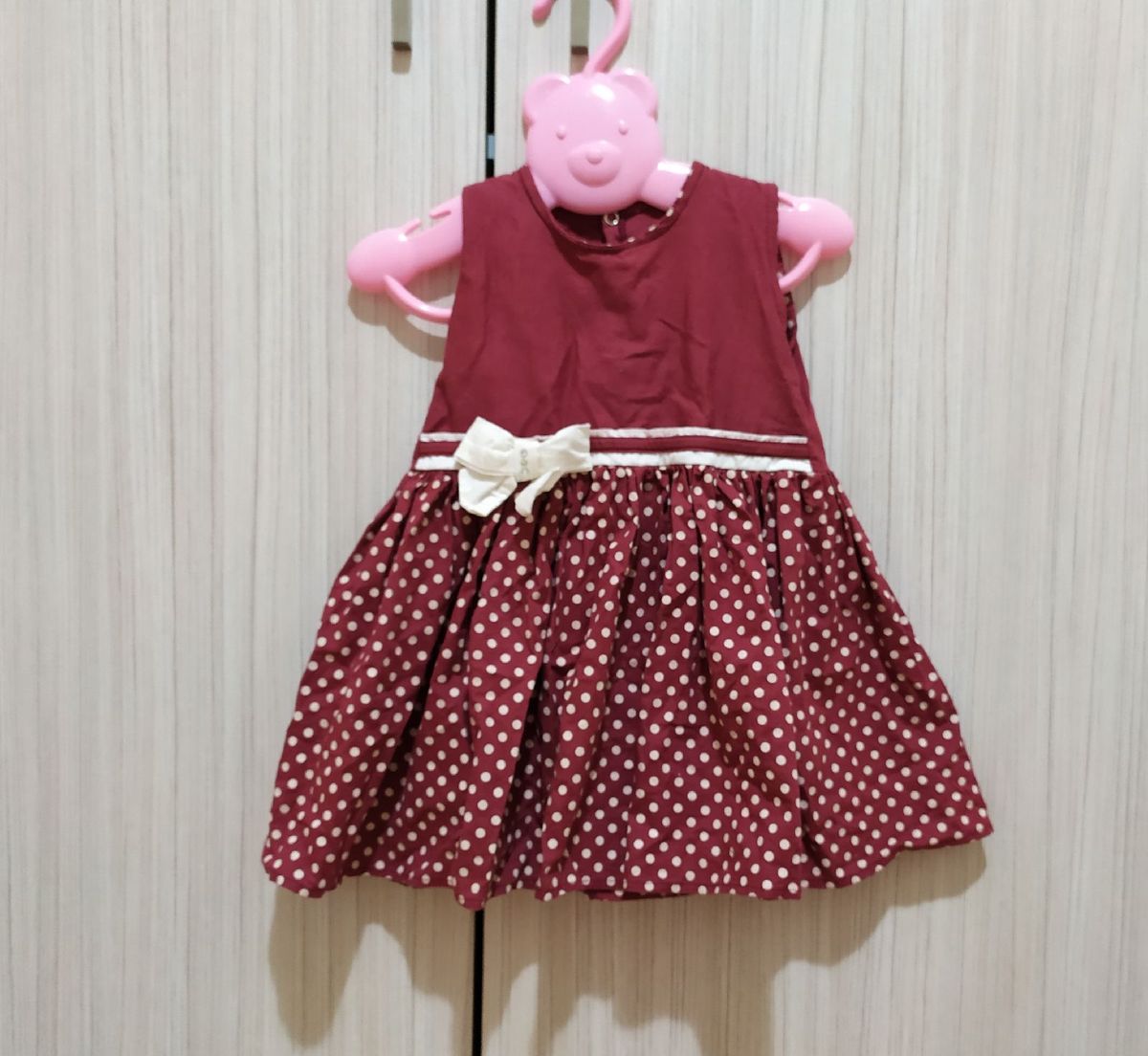 vestido infantil vinho