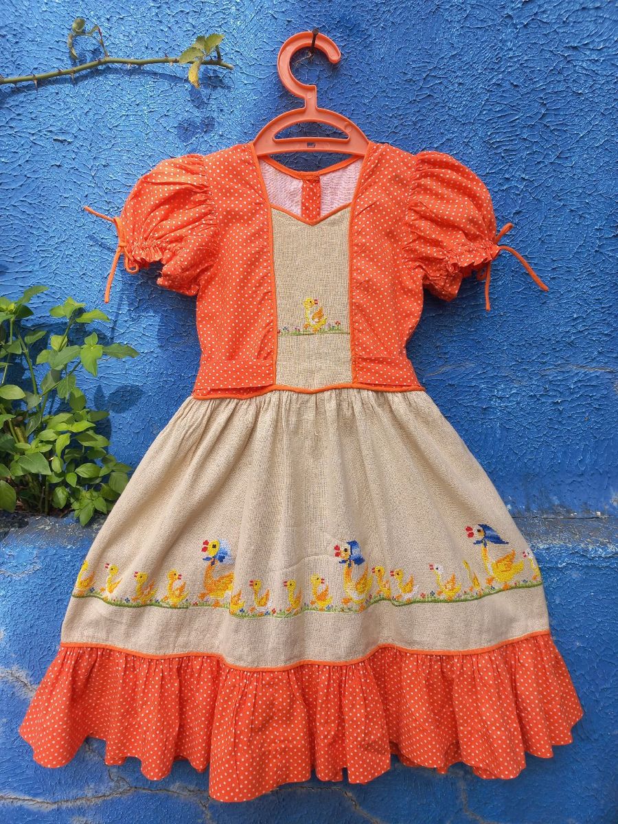 Vestido anos best sale 70 infantil