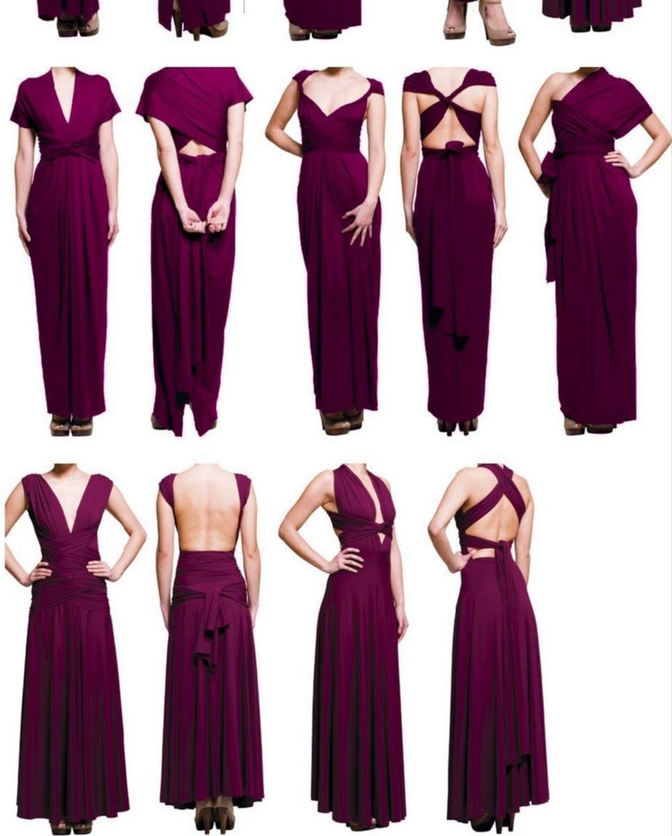 vestido infinity marsala