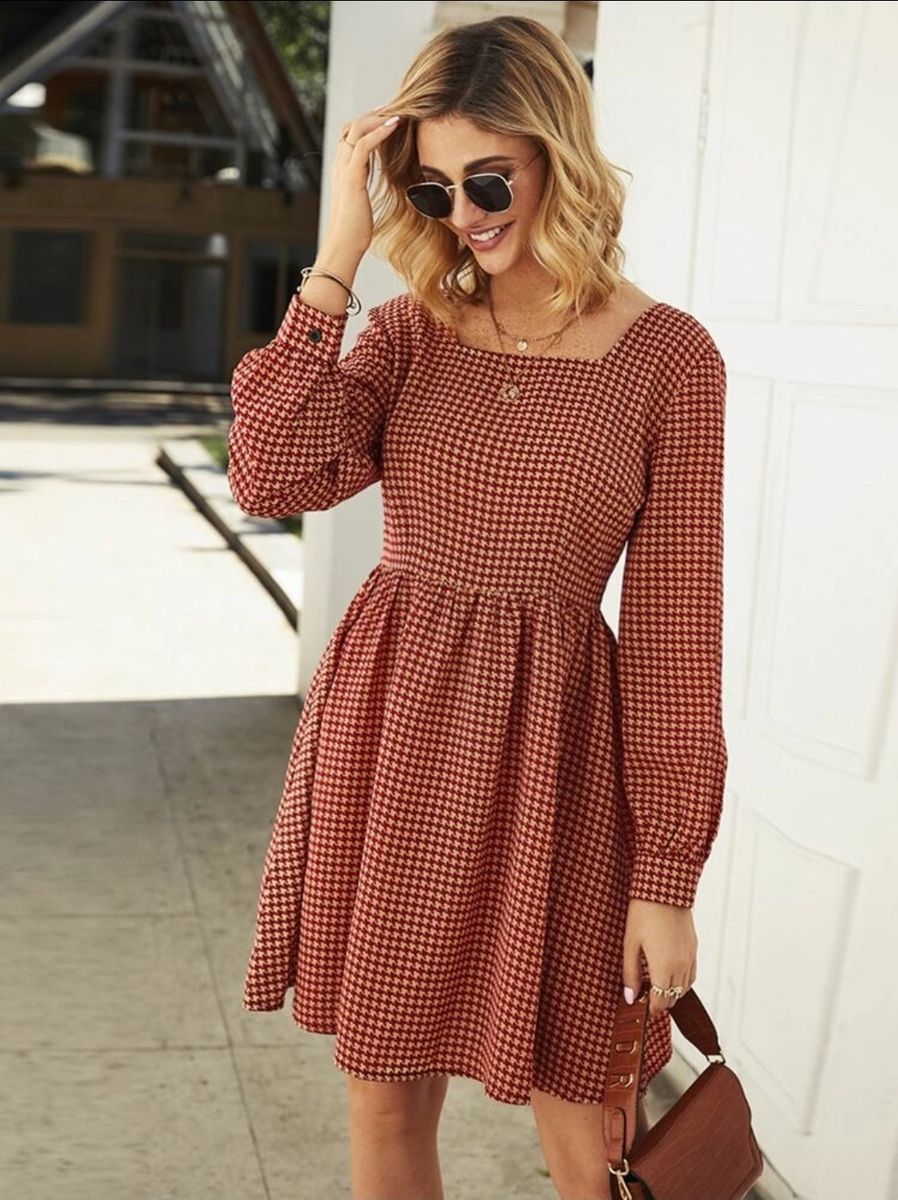 Vestido Inverno/Verão  Vestido Feminino Shein Nunca Usado