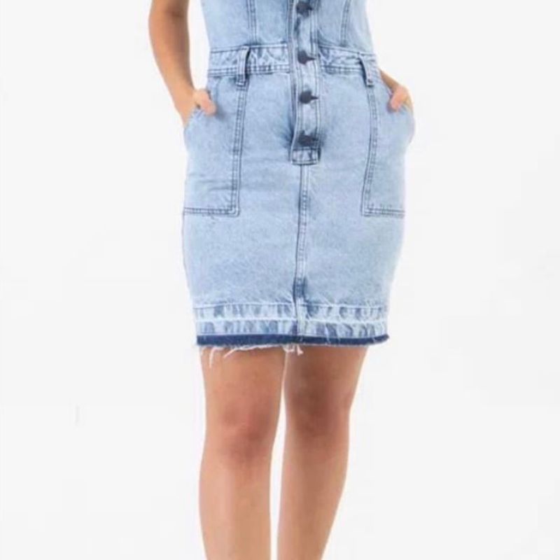 Vestido jeans lady hot sale rock