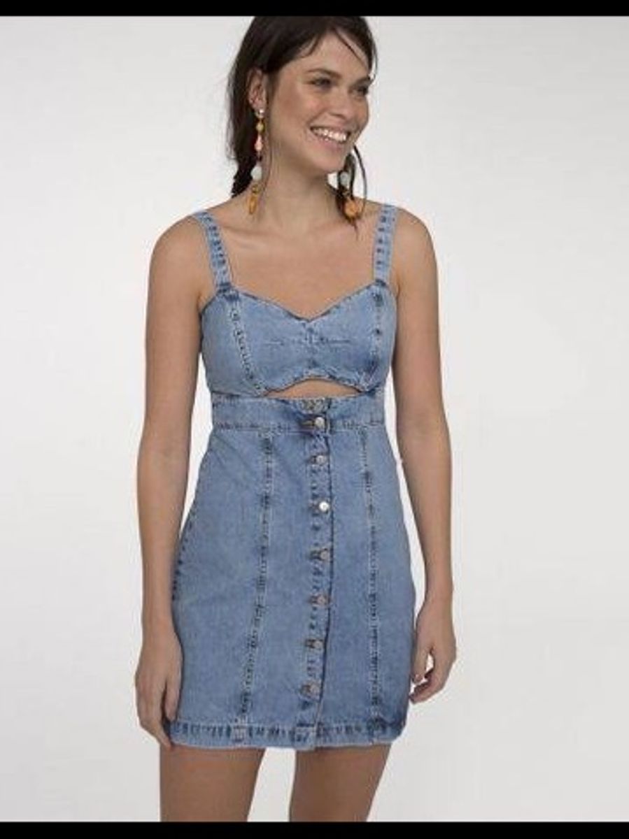 renner vestido jeans