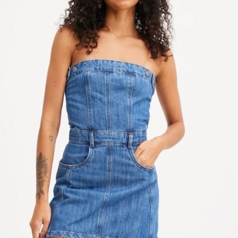 Renner clearance vestido jeans