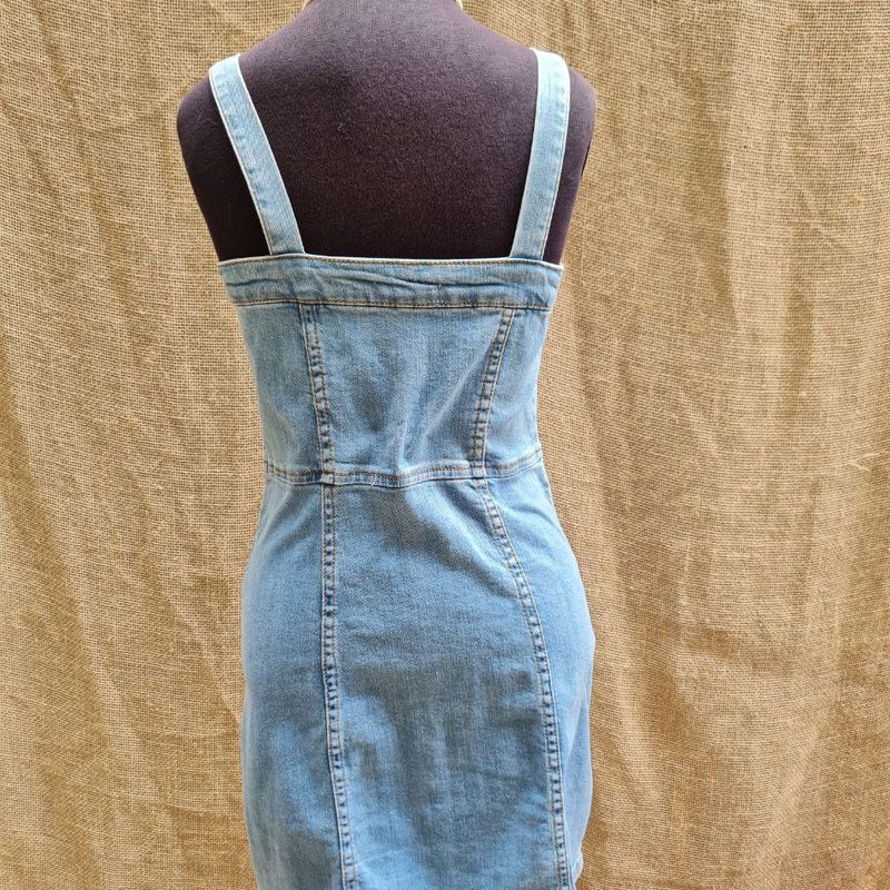 Vestido best sale jeans coladinho