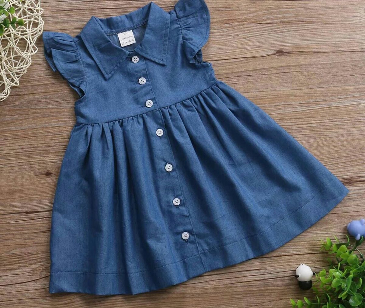 vestido jeans de bebe
