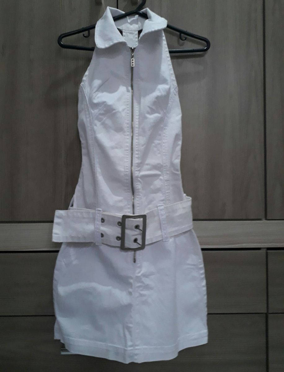 vestido jeans branco