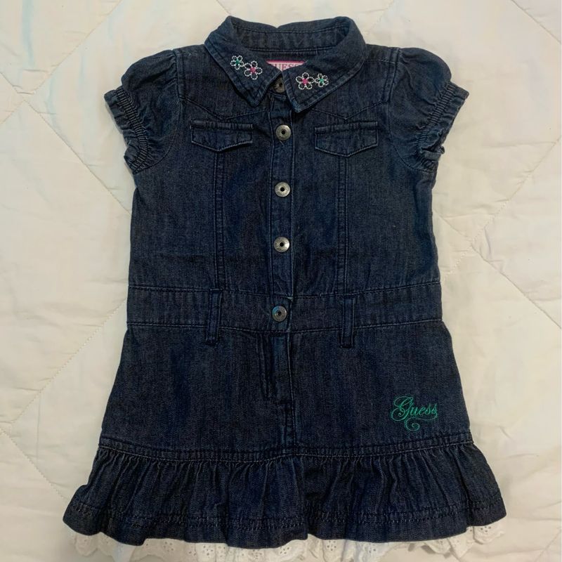 Vestido Jeans Guess 18 Meses Guess Usado 101730156 enjoei