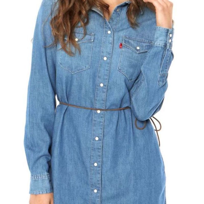 Vestido Jeans Levis P Vestido Feminino Levi S Nunca Usado