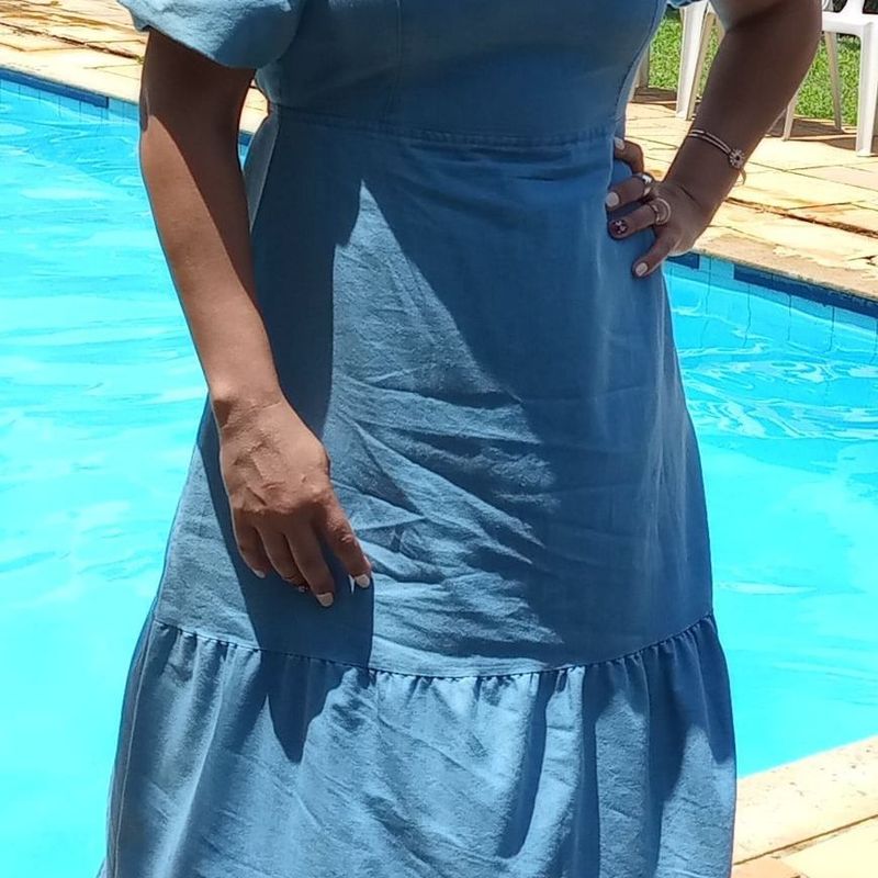Vestido Jeans Longo Marisa Marisa Nunca Usado 111182757 enjoei