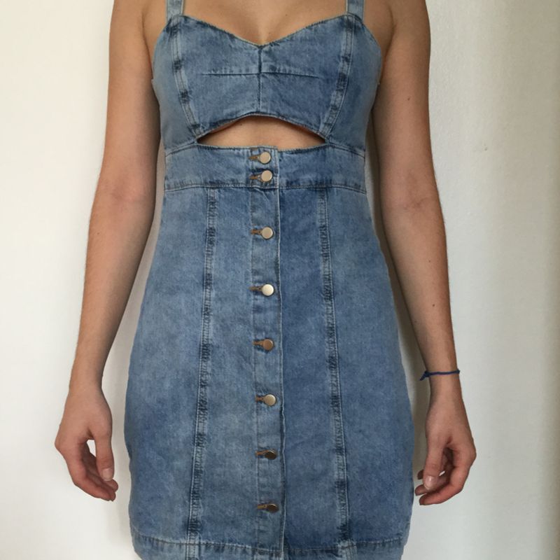 Vestido jeans cheap na renner