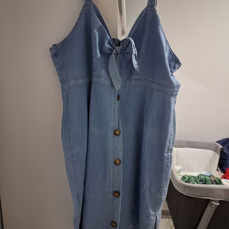 Vestido Jeans Plus Size Marisa Vestido Feminino Marisa Usado