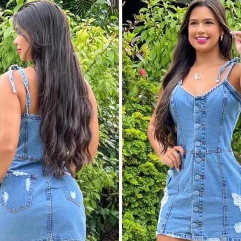 Vestido jeans hot sale gg