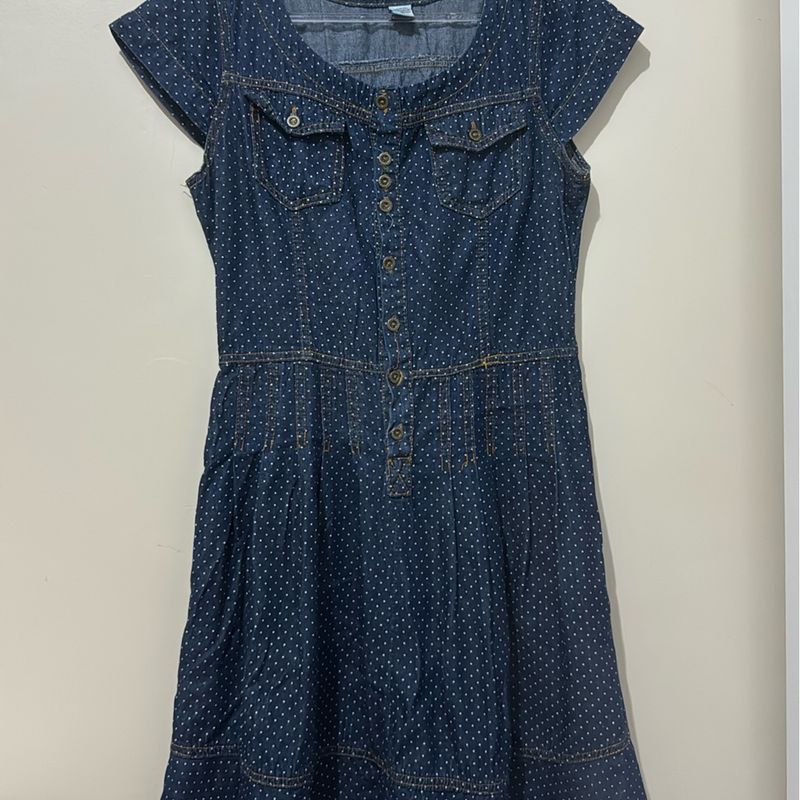 Vestido Jeans Tecido Walclesh Usado 98875501 enjoei