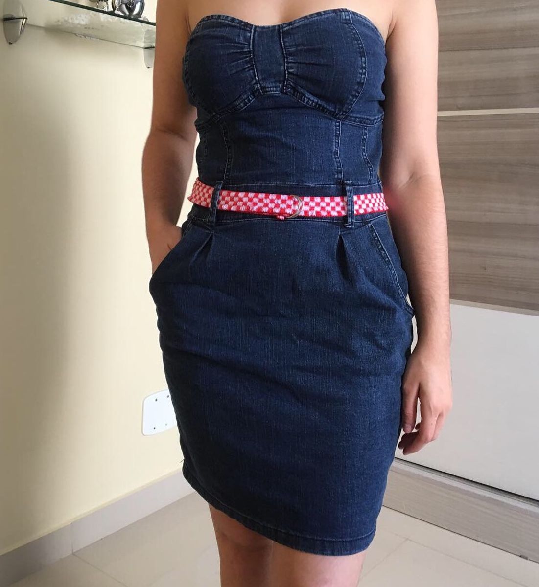 vestido jeans marisa