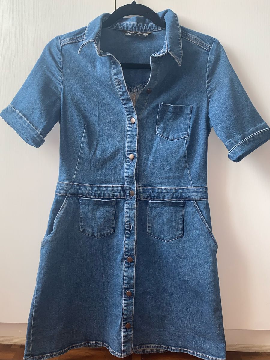 vestido jeans zara