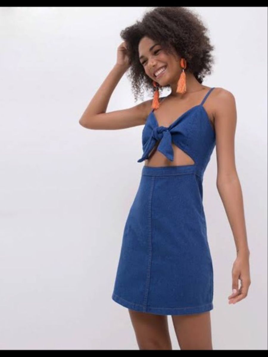 renner vestido jeans