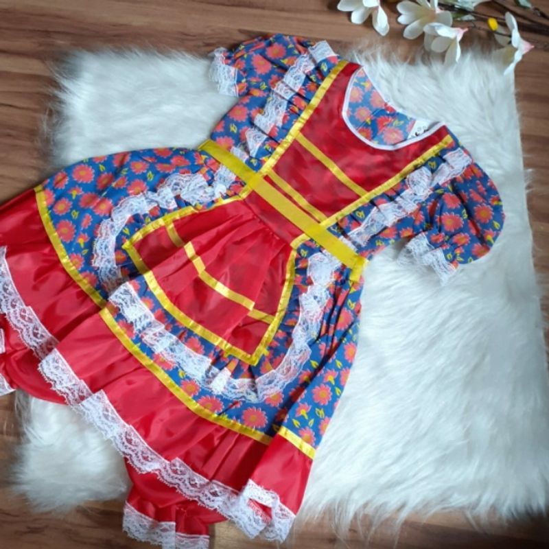 Vestido best sale chita infantil