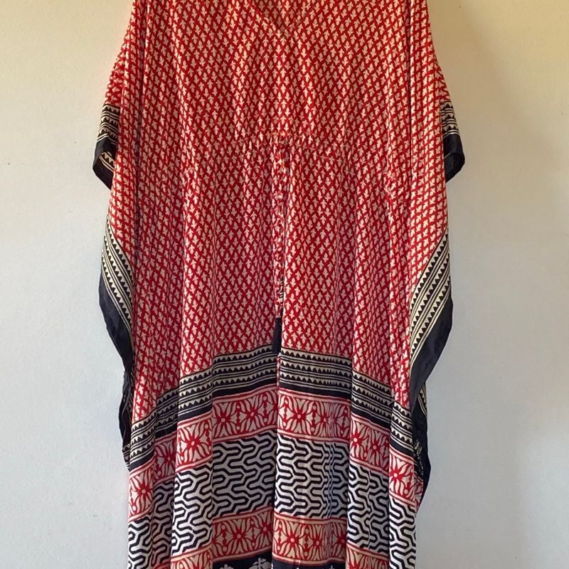 Vestido Kaftan Seda Pura Soulq Vestido Feminino Souq Usado