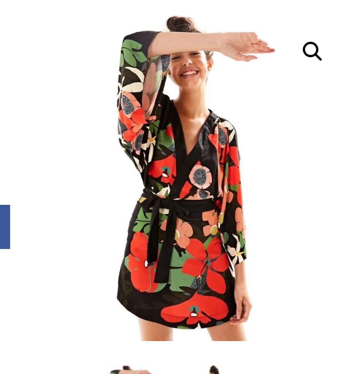 vestido farm kimono