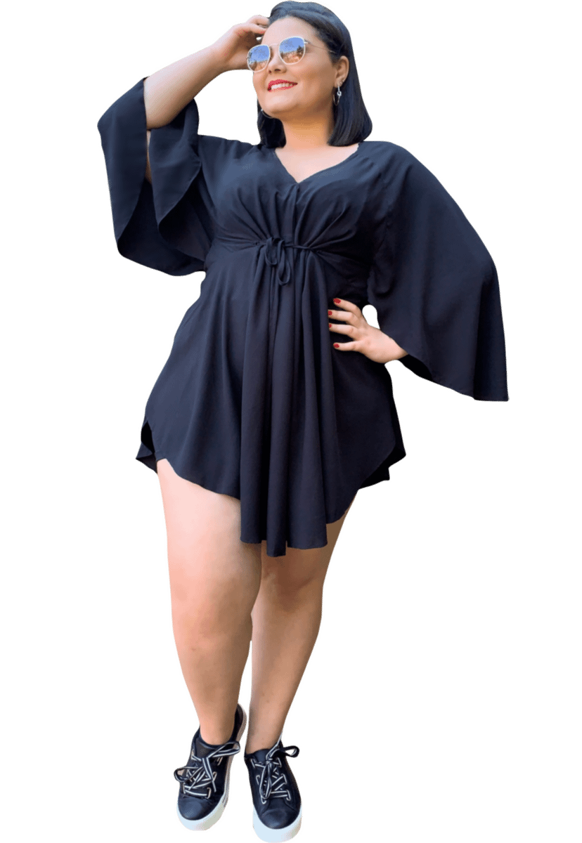 Vestido kimono hot sale plus size