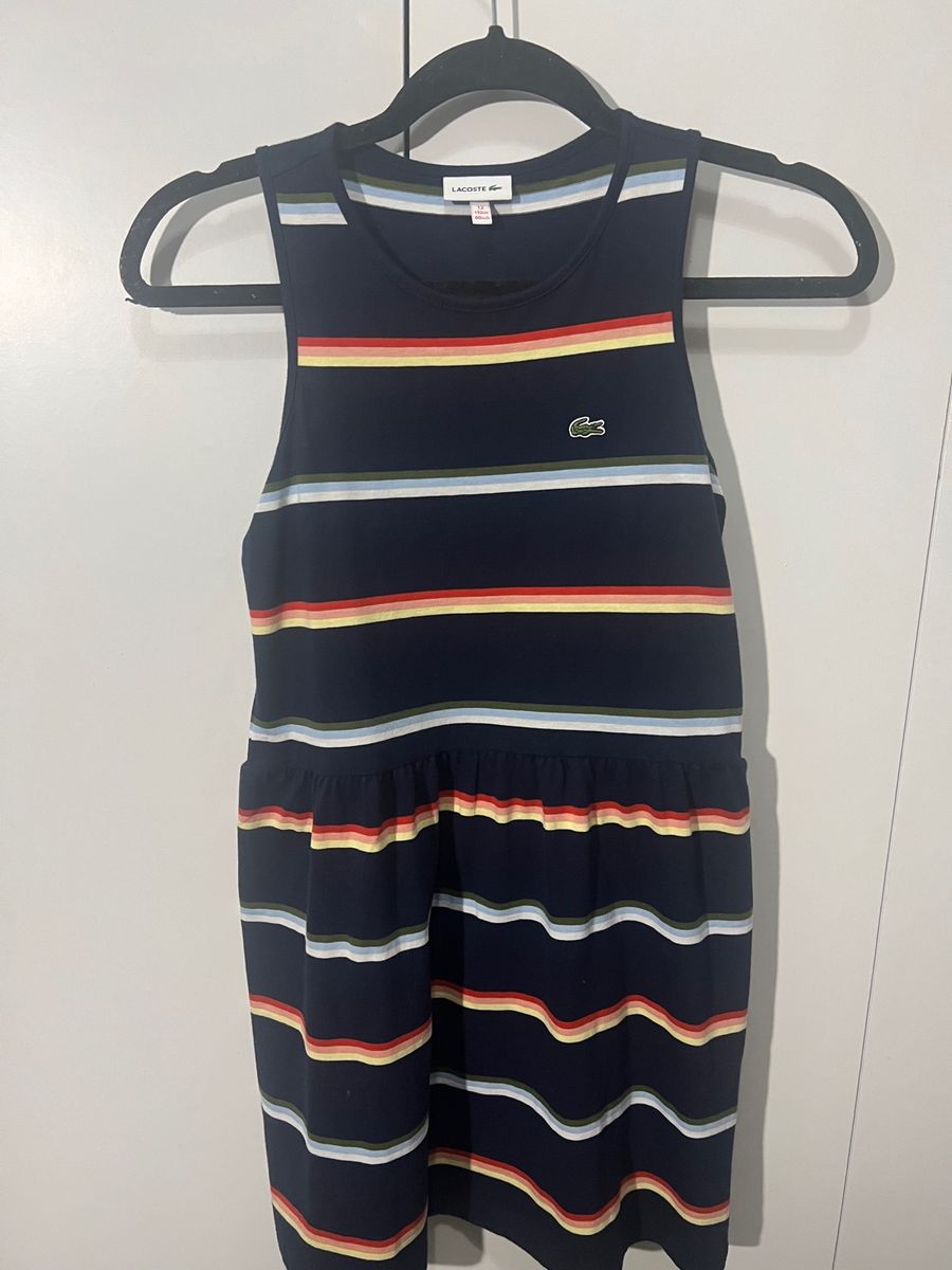 Vestido sales lacoste listrado