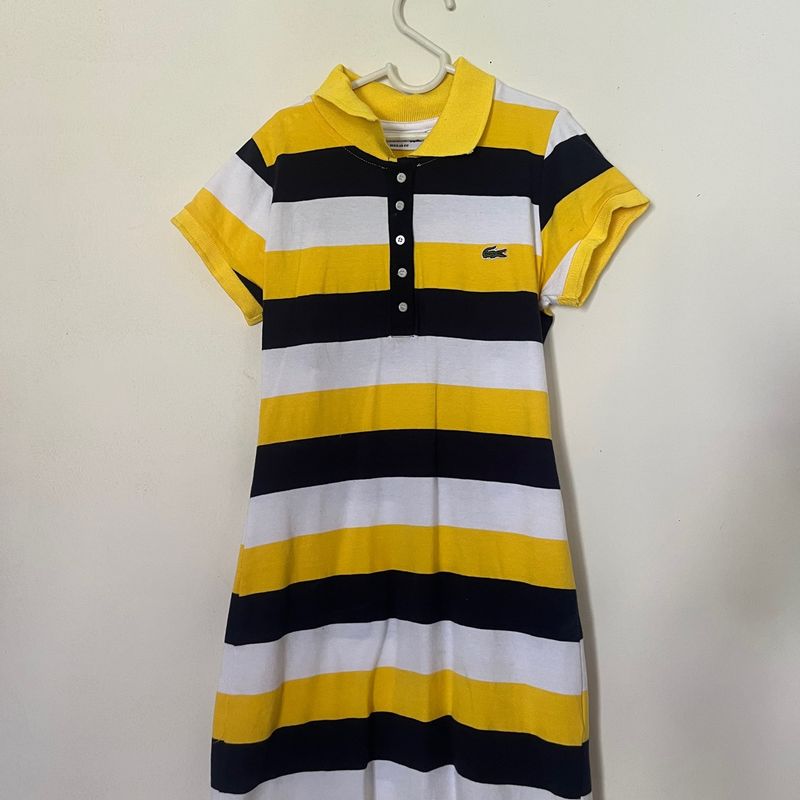 Vestido store lacoste listrado