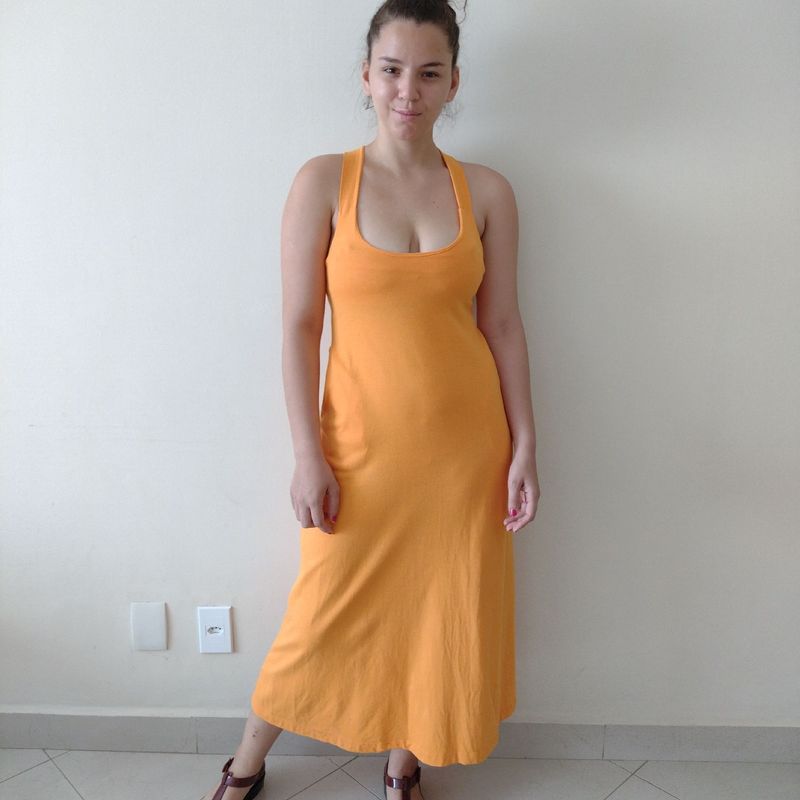 Vestido store laranja hering